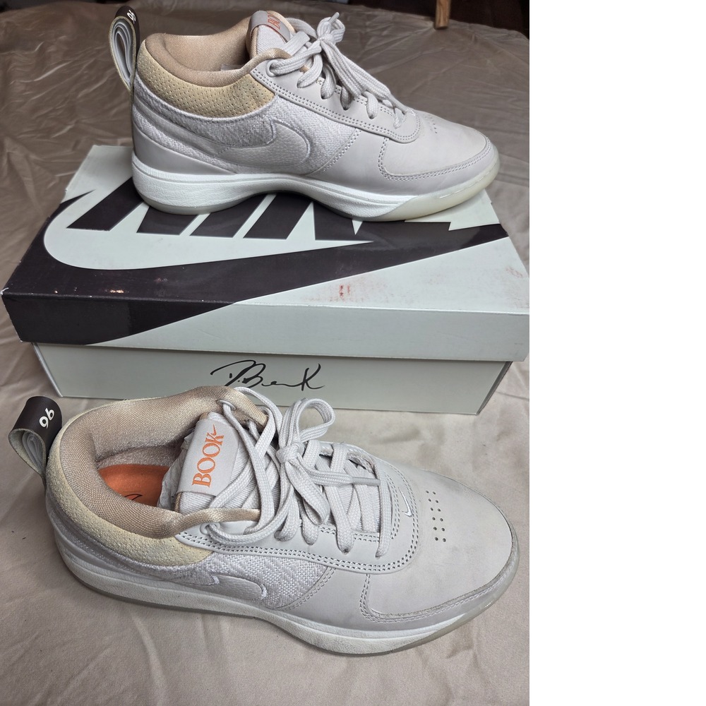 Nike Book 1 Chapter One White/Cream Basketball Sneakers Men's Sz 7.5 - Picture 2 of 15